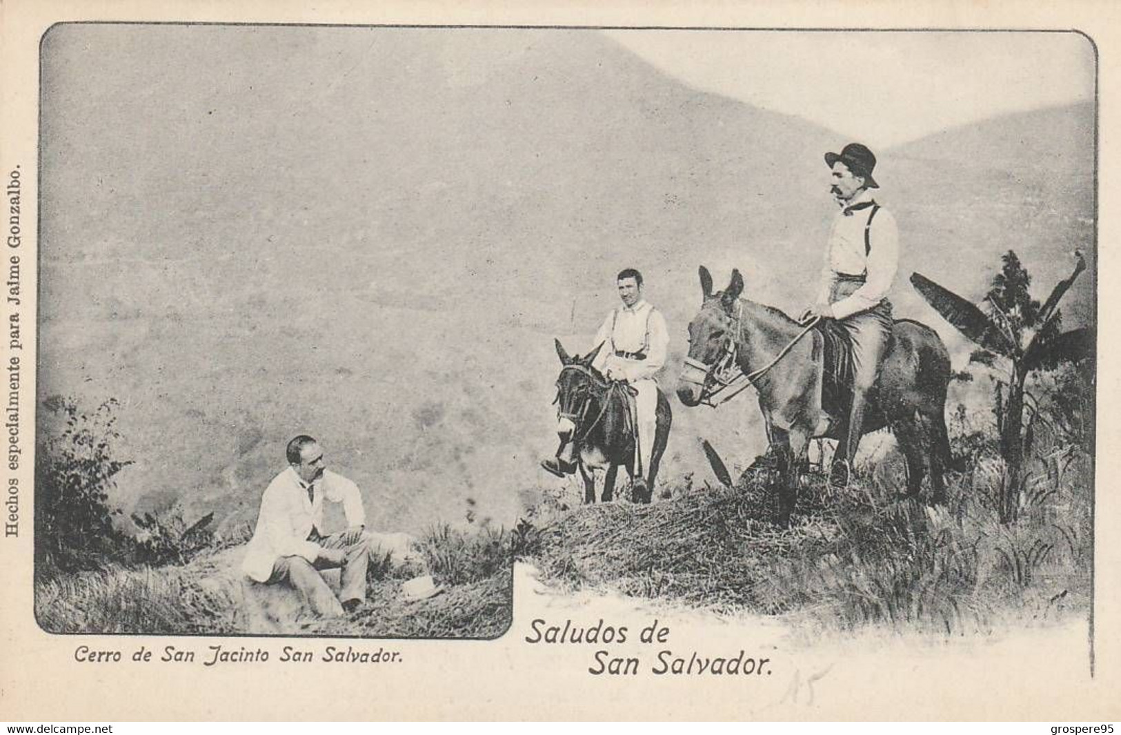 SALUDOS DE SAN SALVADOR  CERRO DE SAN JACINTO RARE - El Salvador