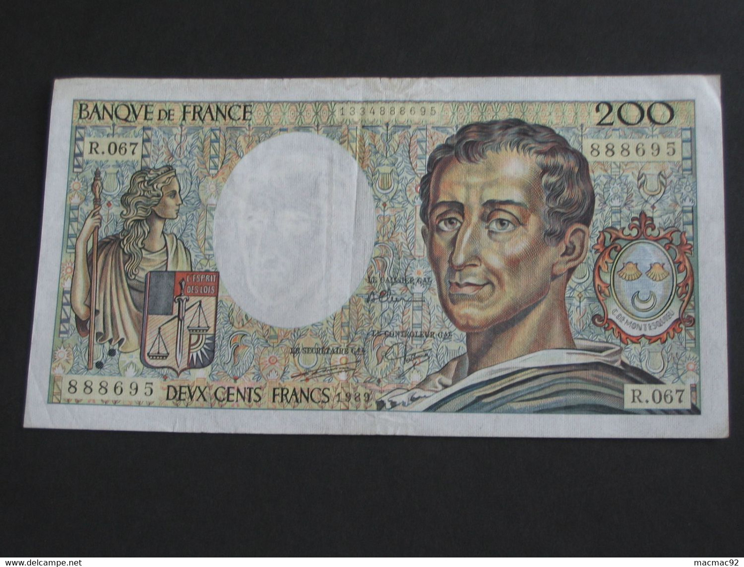 200 Francs MONTESQUIEU 1989  **** EN ACHAT IMMEDIAT **** - 200 F 1981-1994 ''Montesquieu''