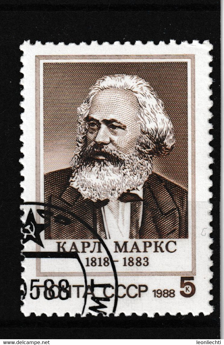 1988 UdSSR - CCCP, Mi: 5823. Karl Marx Philosoph - Karl Marx