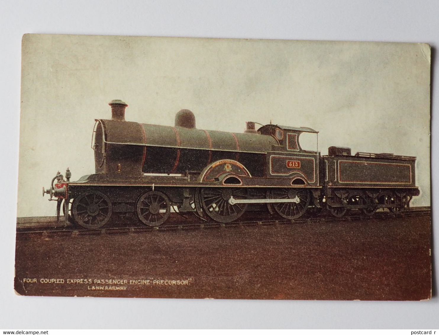 Four Coupled Express Passenger Engine - L&NW Railway 513  A 222 - Trains