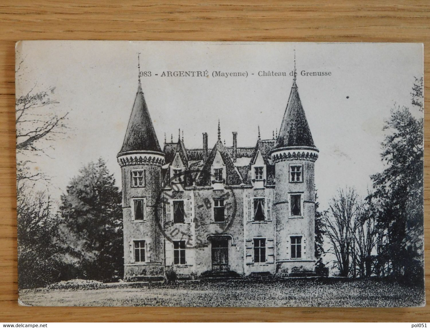 53 - MAYENNE ARGENTRE Chateau De Grenusse Pliure En Bas A Droite - Argentre