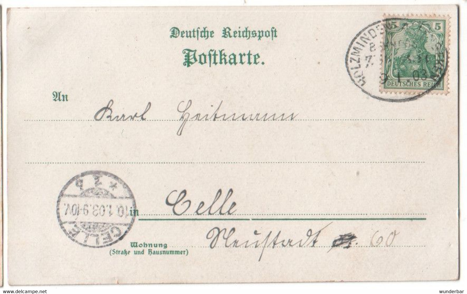 Gruss Aus Höxter 1903 - Bahnpoststempel   (z7037) - Hoexter