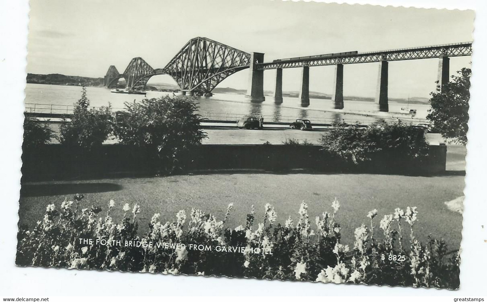 Postcard  Fife  Scotland  Forth  Bridge Unposted Valentine's  Rp Viewed From Garvie Hotel - Fife