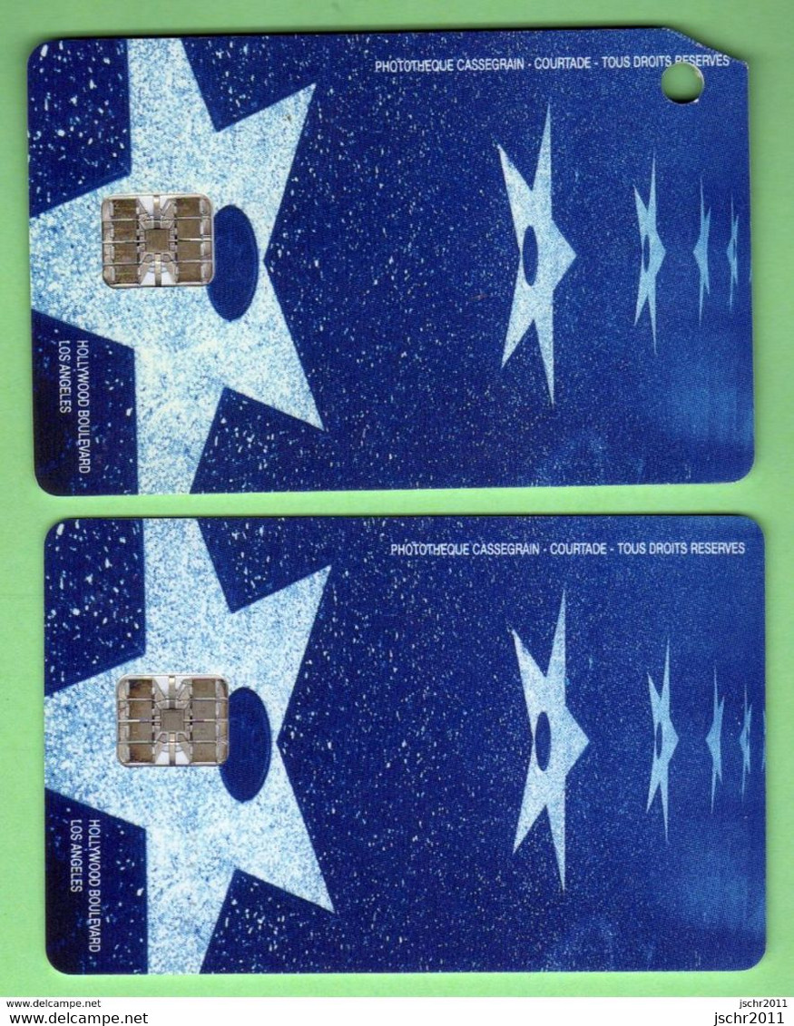 STAR-PASS *** Lot De 2 Cartes *** 1 Percee Et Coin Coupe Dentele ? **** (A8-P1) - Kinokarten