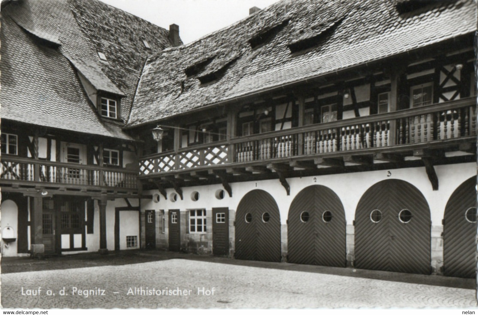 LAUF PEGNITZ - ALTHISTORISCHER HOF - REAL PHOTO - F.P. - Lauf