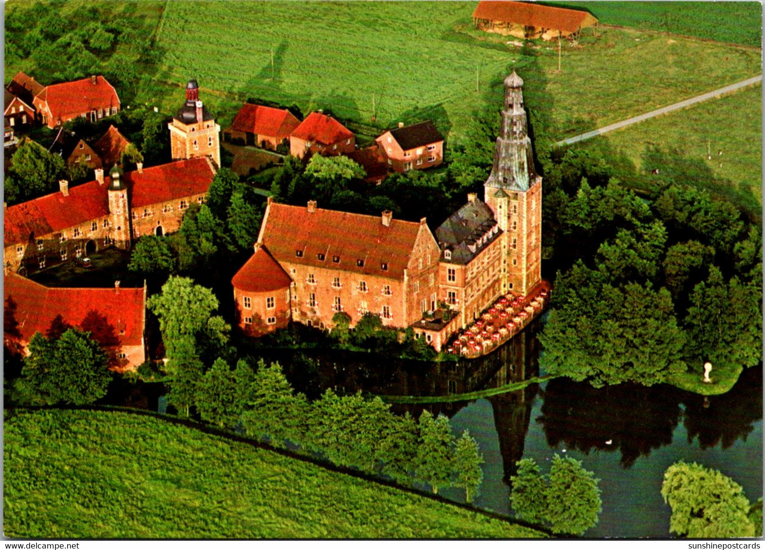 Germany Borken Raesfeld Aerial View Schloss Raesfeld - Borken