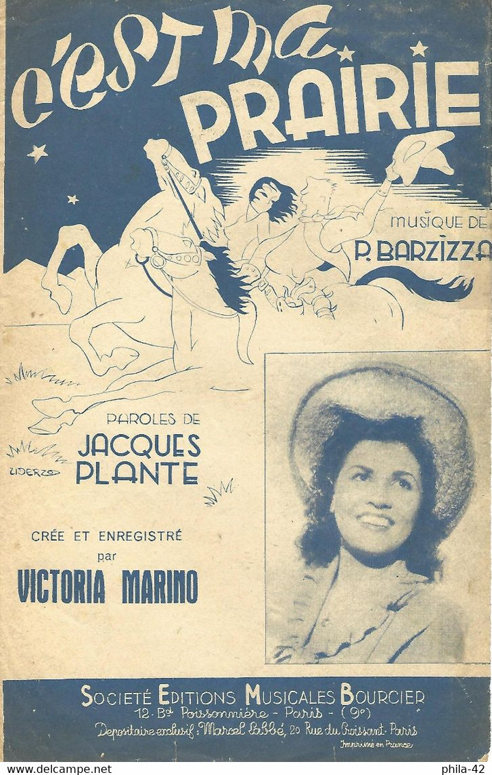 C'est Ma Prairie - Victoria Marino - 1946 - Partituren