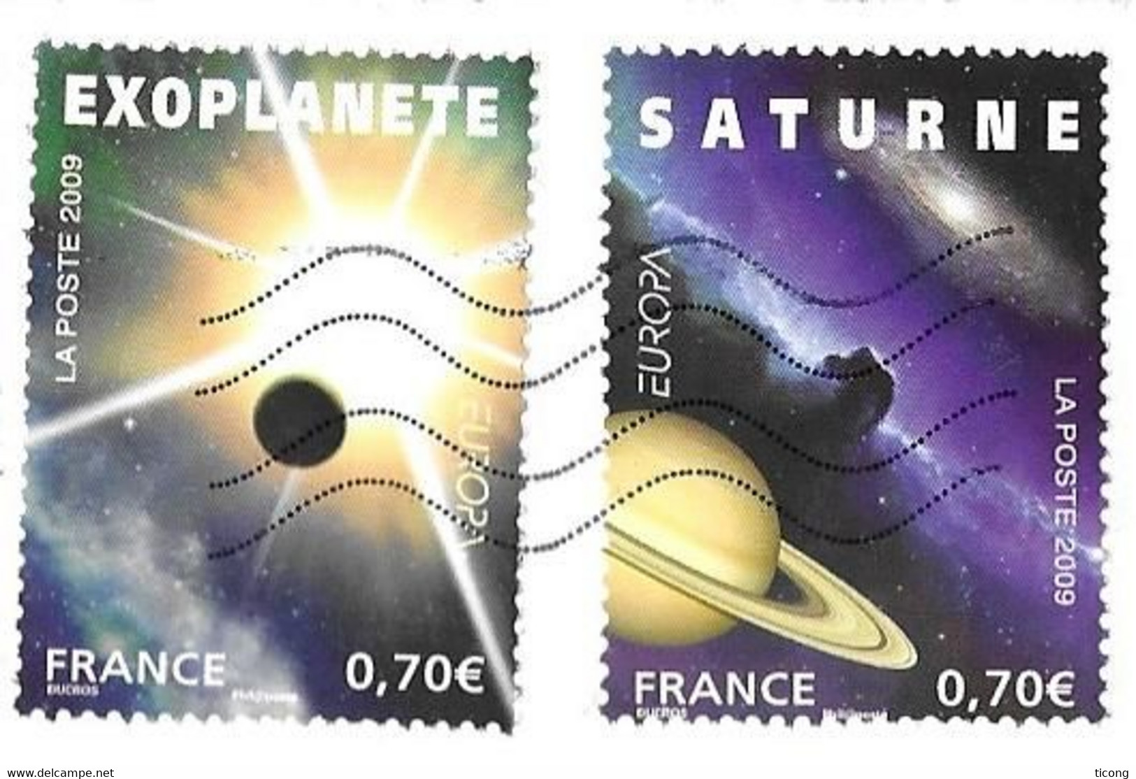 LETTRE ENTIERE DE 2022 - EUROPA EXOPLANETE, SATURNE ( BLOC ASTRONOMIE  EUROPA 2009 ) VOIR LES SCANNERS - Storia Postale