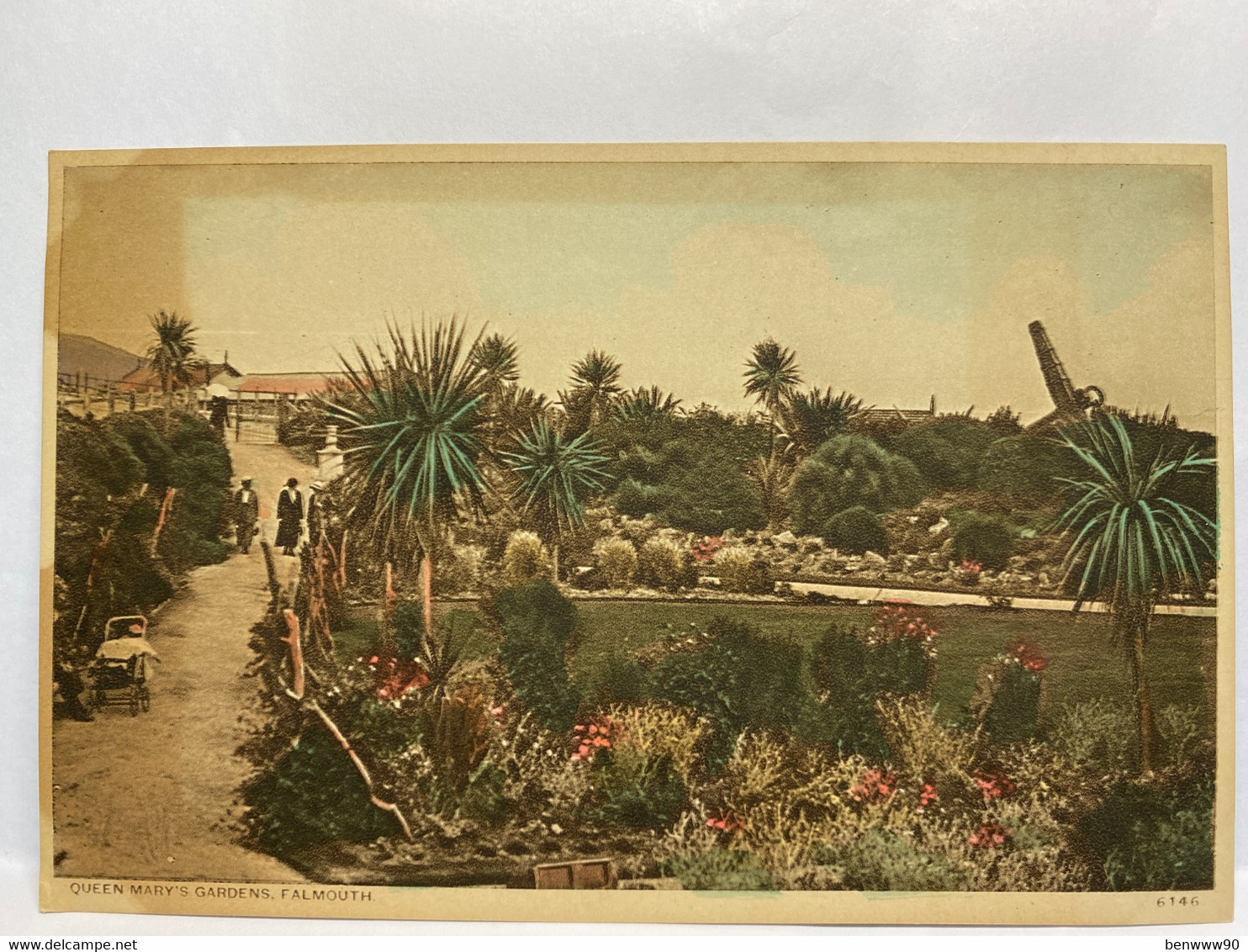 Queen Mary’s Garden., Falmouth, United Kingdom Postcard - Falmouth