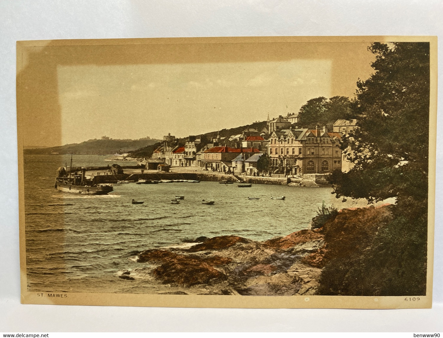 St Mawes Cornwall Harbour & Houses, United Kingdom Postcard - Falmouth