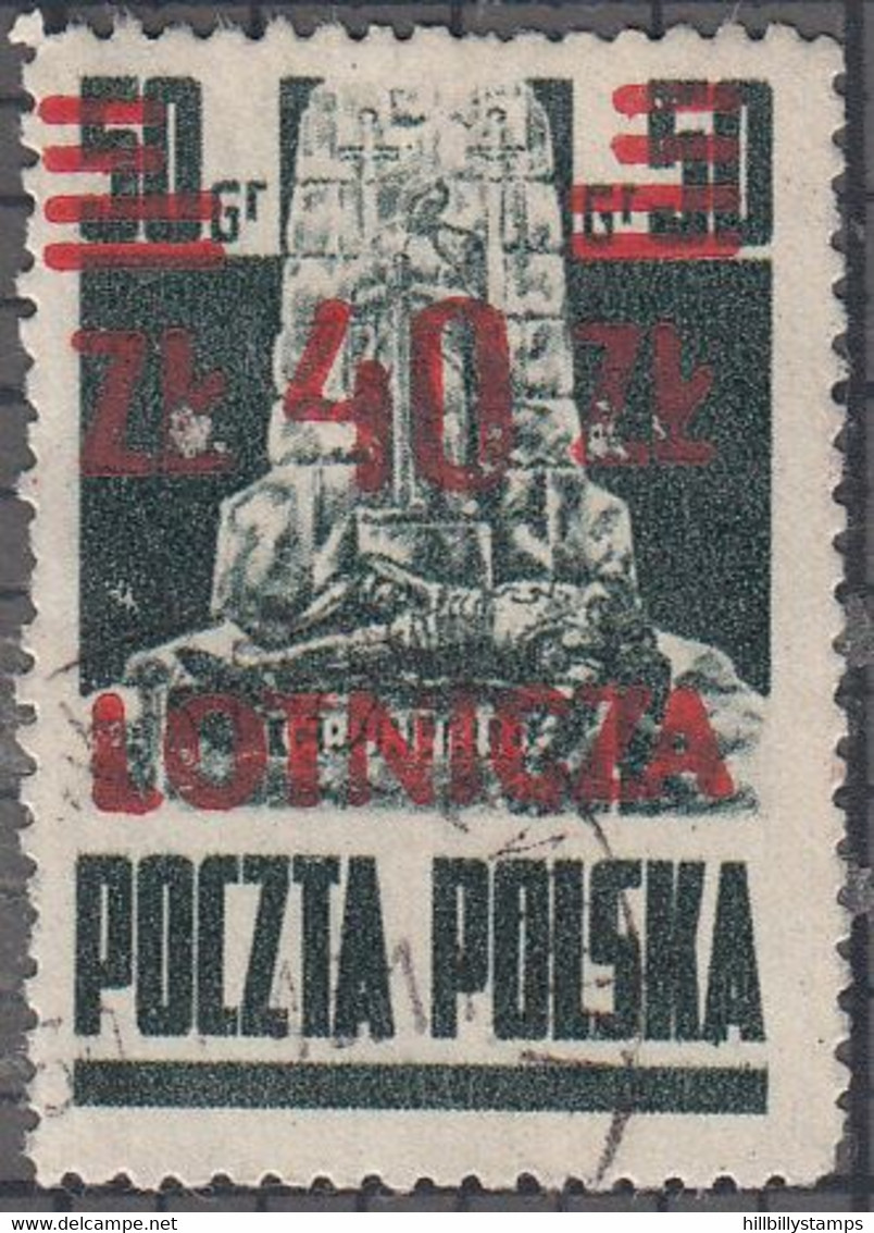 POLAND  SCOTT NO  C19  USED  YEAR   1947 - Oblitérés