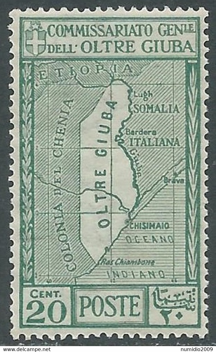 1926 OLTRE GIUBA ANNESSIONE 20 CENT MNH ** - RF19 - Oltre Giuba