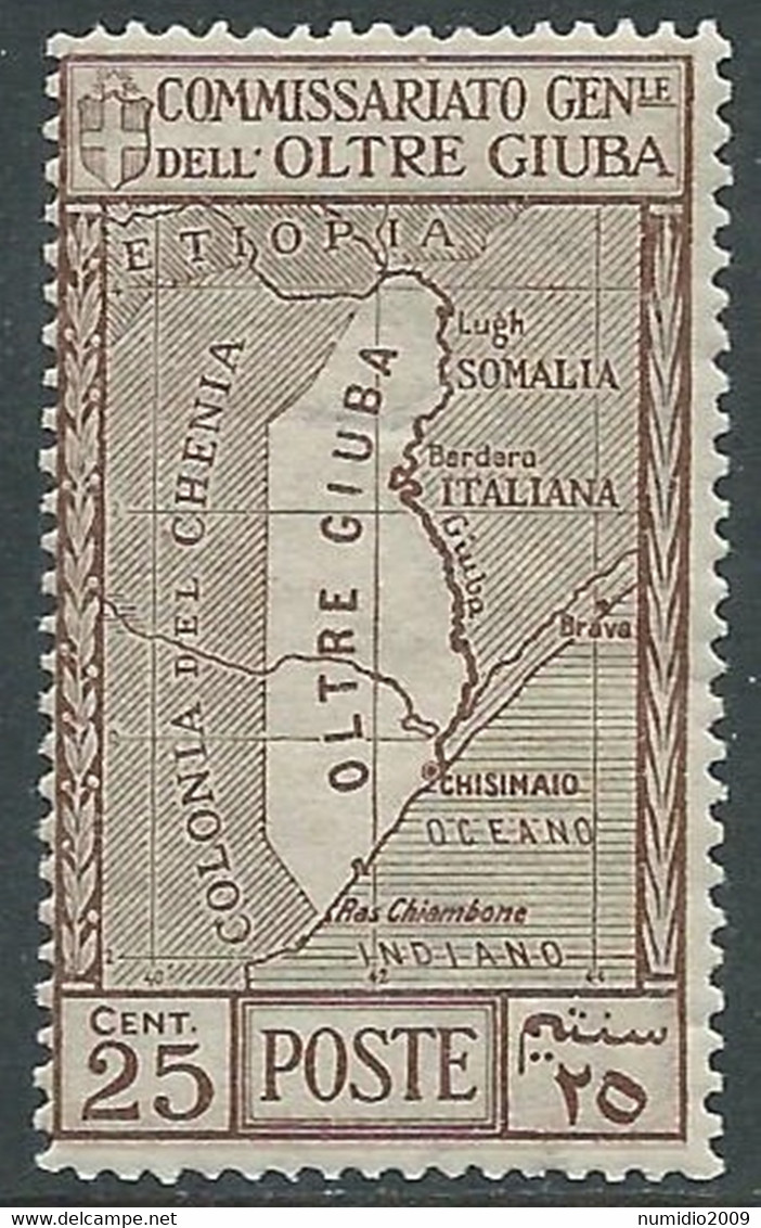 1926 OLTRE GIUBA ANNESSIONE 25 CENT MNH ** - RF19 - Oltre Giuba