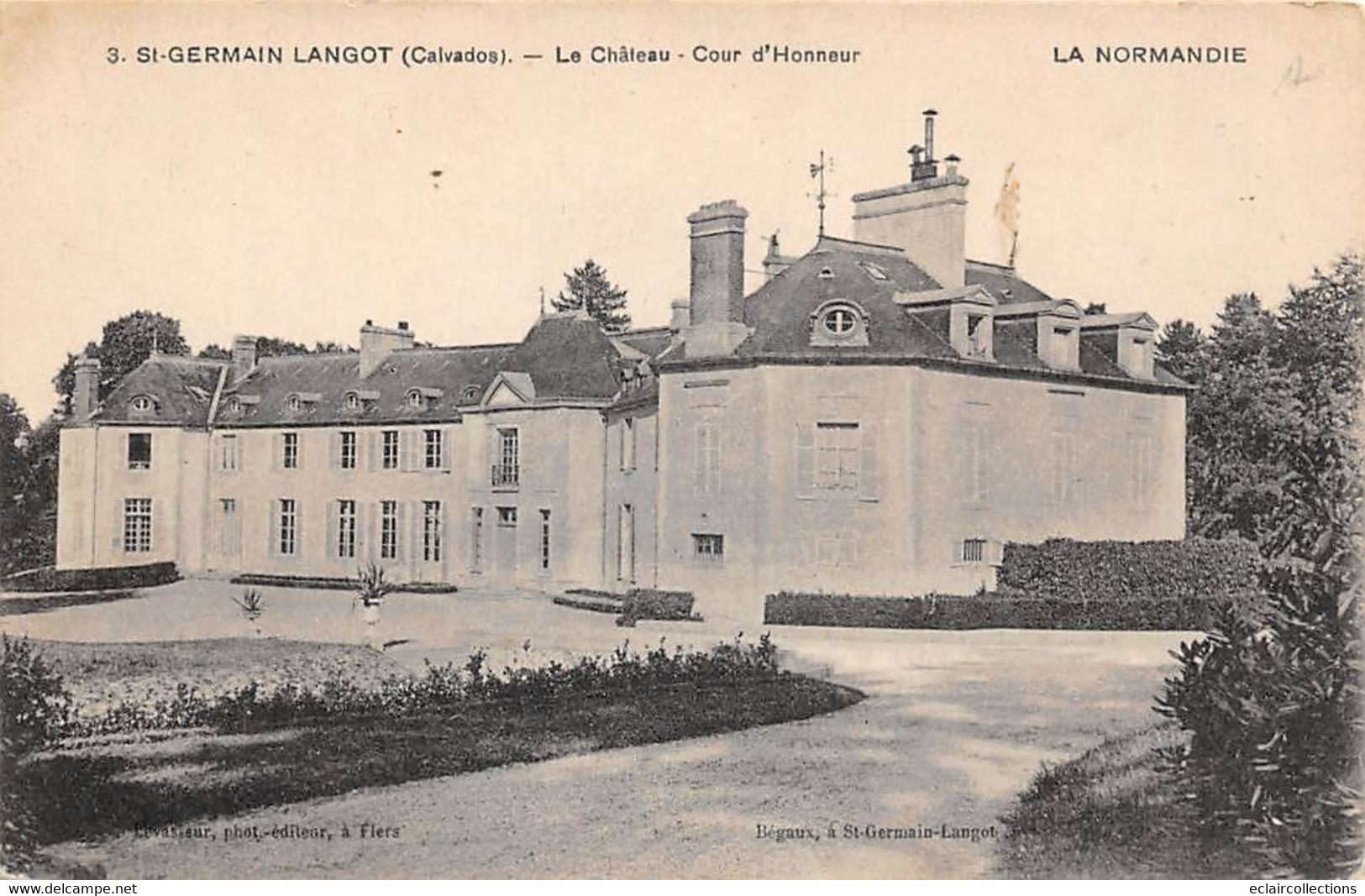 Saint-Germain-Langot   14        Le Château Cour D'honneur       (voir Scan) - Sonstige & Ohne Zuordnung