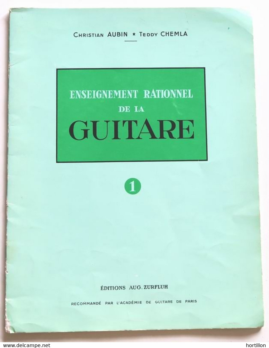 Livre Méthode Partition Recueil Vintage Sheet Music Album ENSEIGNEMENT RATIONNEL DE LA GUITARE Aubin Chemla - Etude & Enseignement