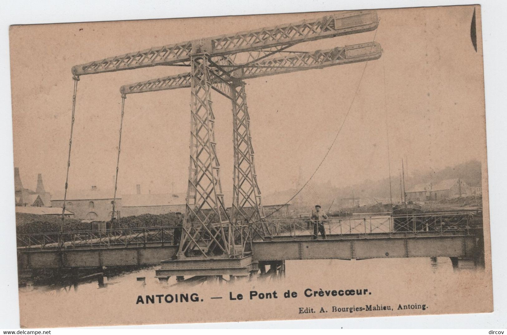 Antoing - Le Pont De Cèvecoeur (Bourgies) (gelopen Kaart Met Zegel) - Antoing