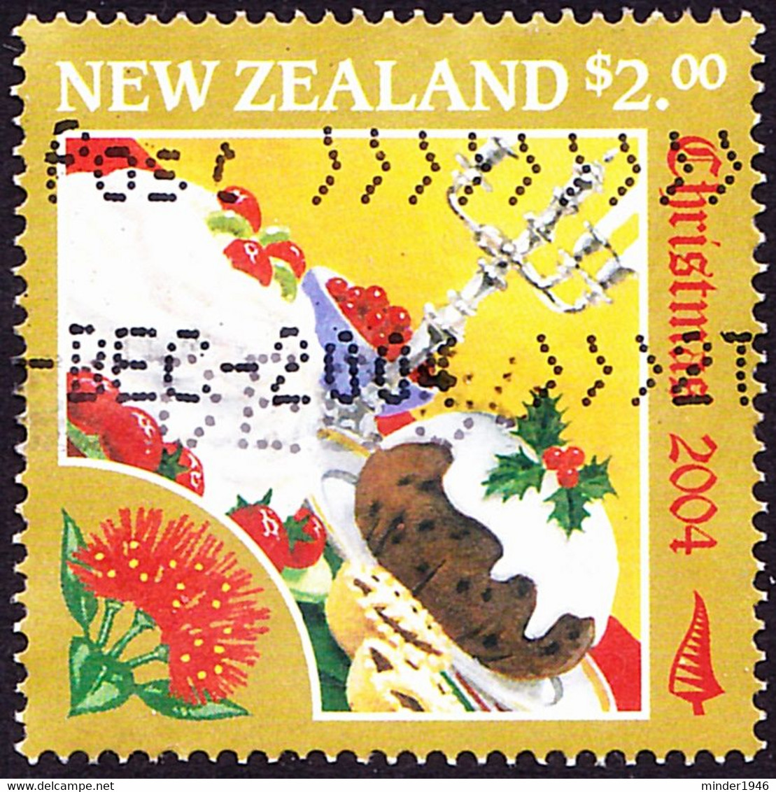 NEW ZEALAND 2004 QEII $2 Multicoloured, Christmas-Food SG2747 FU - Gebruikt
