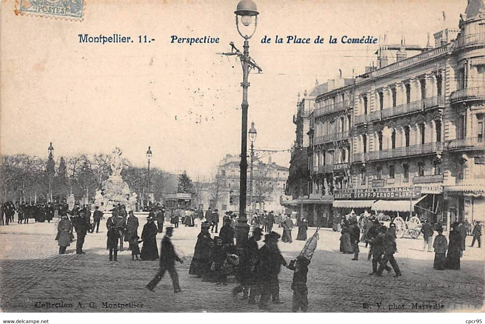 34 - MONTPELLIER - SAN43420 - Perspective De La Place De La Comédie - Montpellier