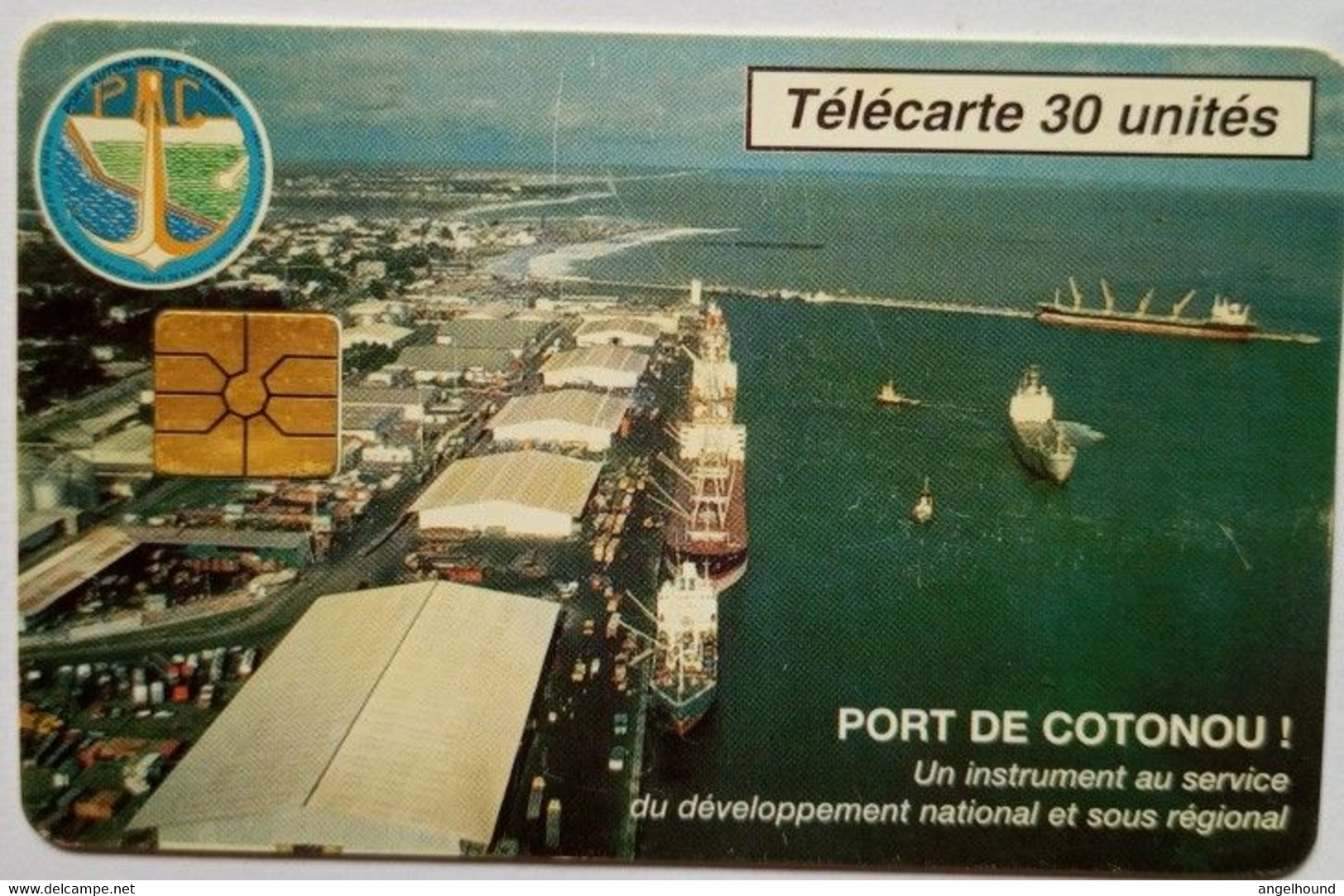 Benin 20 Units Chip Card " Coyonou Harbour " - Benin