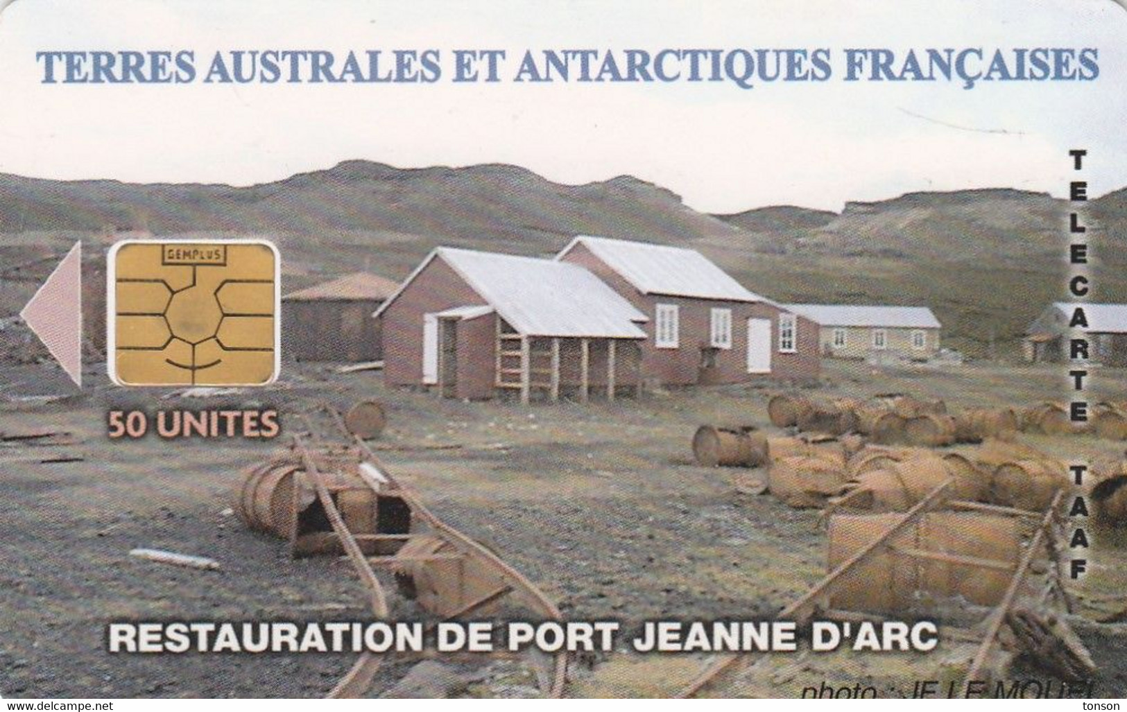 TAAF, TAF-36A, Restauration De Port Jeanne D'Arc, 2 Scans.    Without Moreno Logo On The Reverse. - TAAF - Terres Australes Antarctiques Françaises