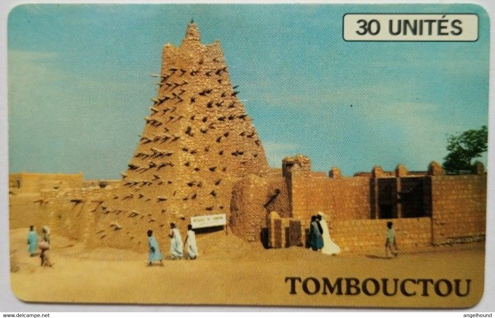 Mali 30 Units Chip Card " Tombouctou - Black Schlumberger Logo " - Mali