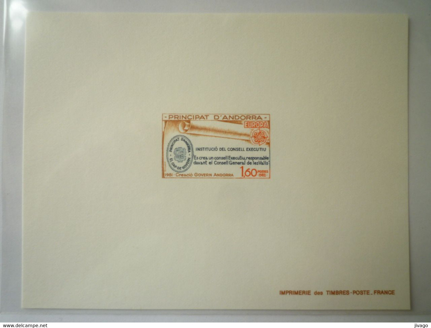 2022 - 3194  EMISSION  LUXE  1982  EUROPA  "  INSTITUCIO DEL CONSELL EXECUTIU "   XXX - Storia Postale