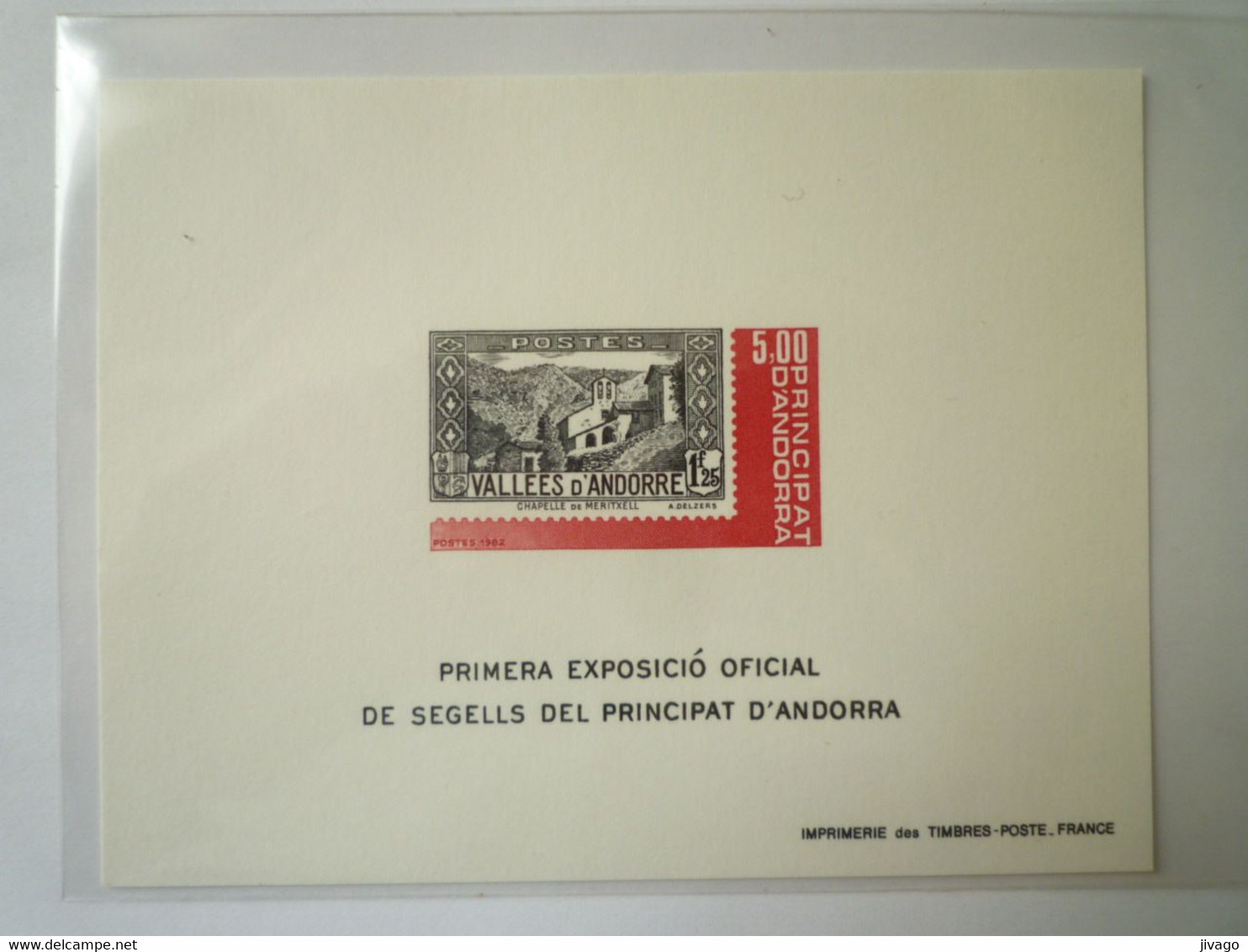 2022 - 3200  EMISSION  LUXE  1982  " VALLEES D'ANDORRE  -  Chapelle De MERITXELL "   XXX - Briefe U. Dokumente