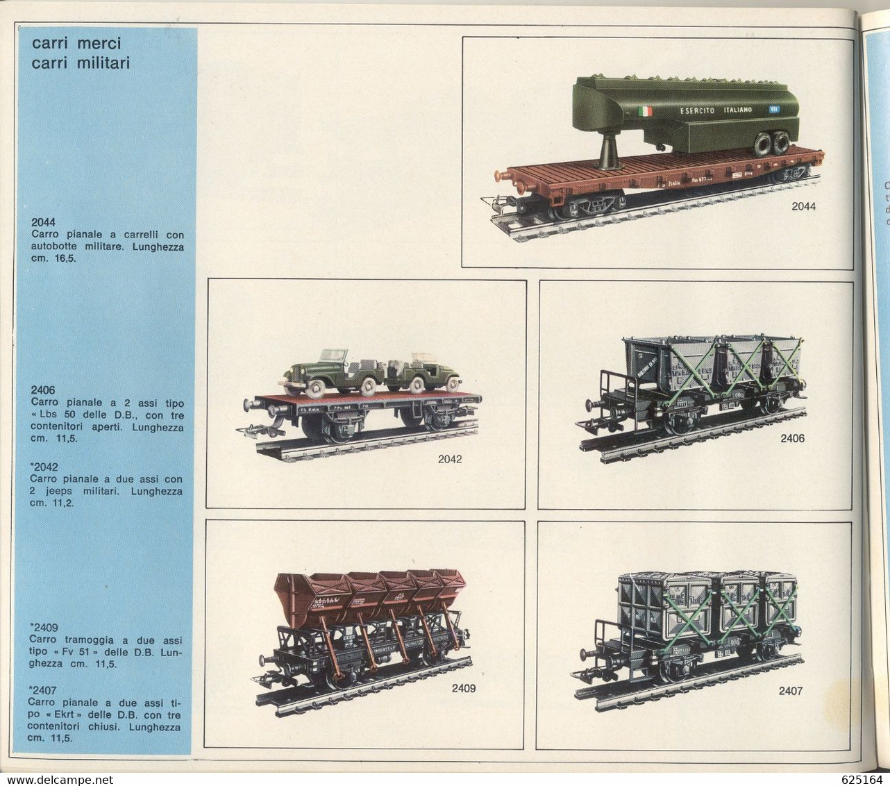 catalogue RIVAROSSI 1971/72 Treni Elettrici Modello HO 1/87- en italien