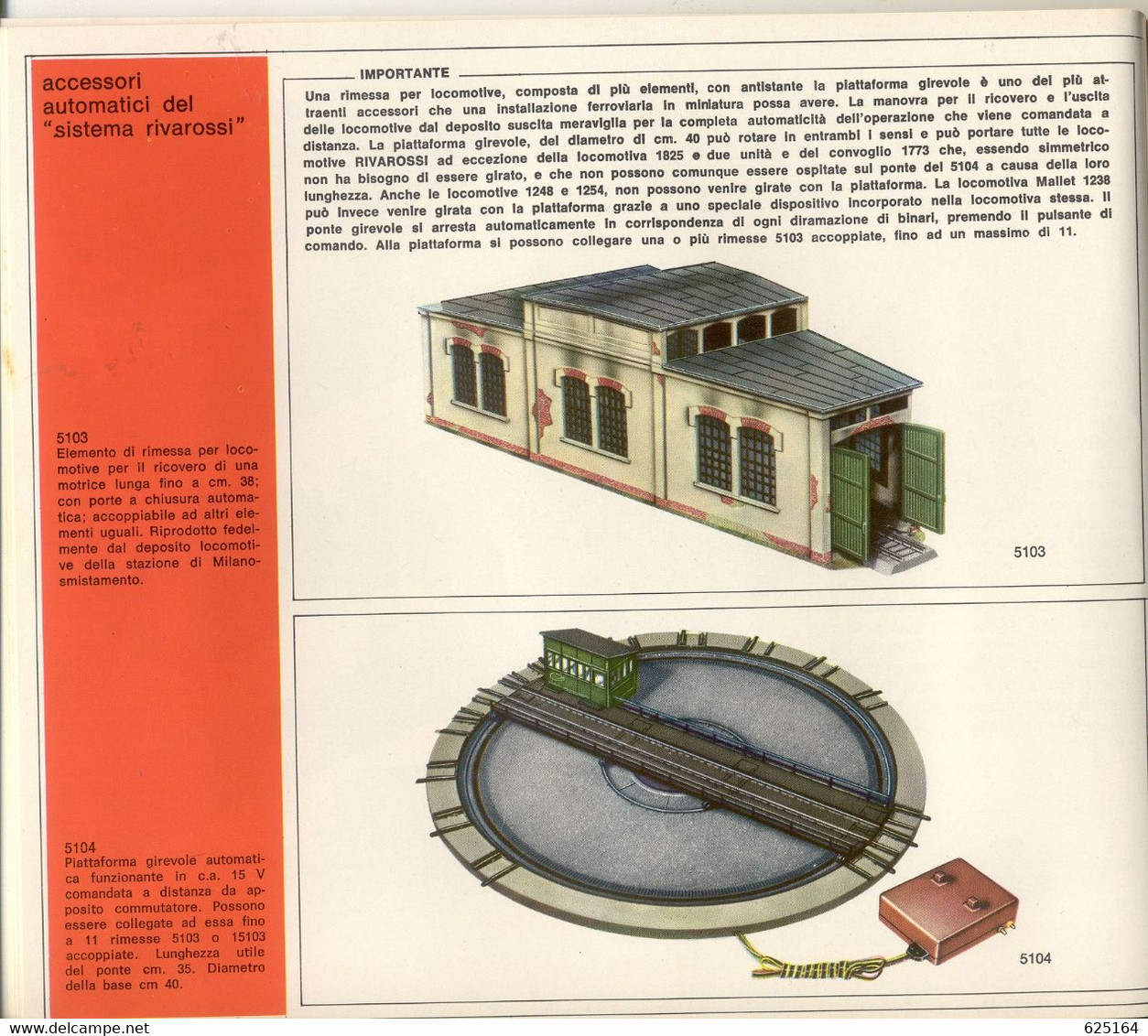 catalogue RIVAROSSI 1971/72 Treni Elettrici Modello HO 1/87- en italien