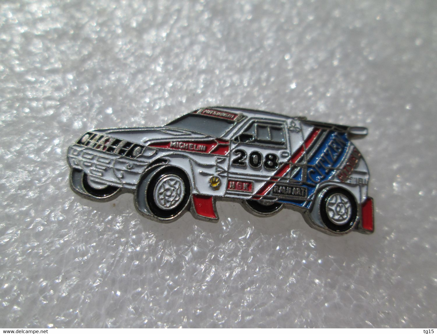 RARE  PIN'S    MITSUBISHI  PAJERO  PARIS DAKAR  1991  N° 208  CITIZEN  MICHELIN   SHELL - Mitsubishi