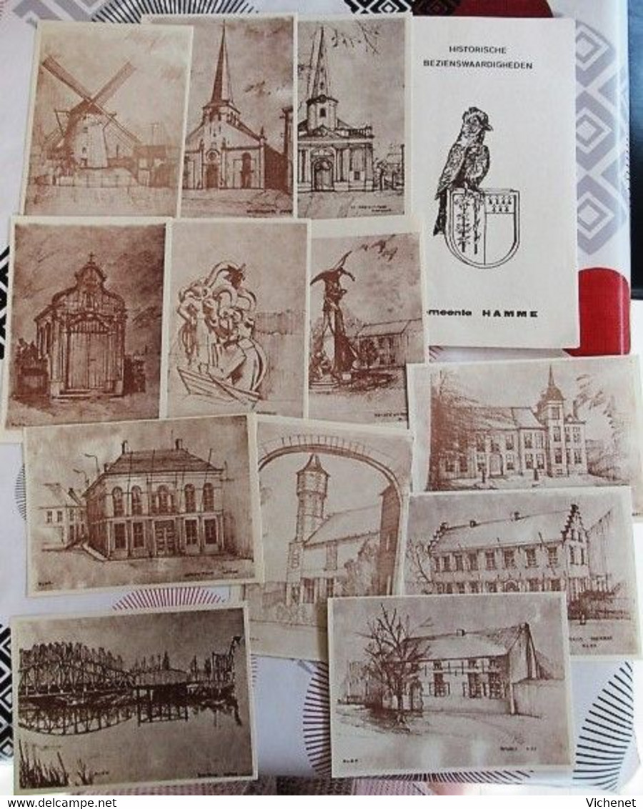 HAMME - Historische Bezinswaardigheden - 12 Ansichtkaarten - 12 Cartes Postales - Hamme