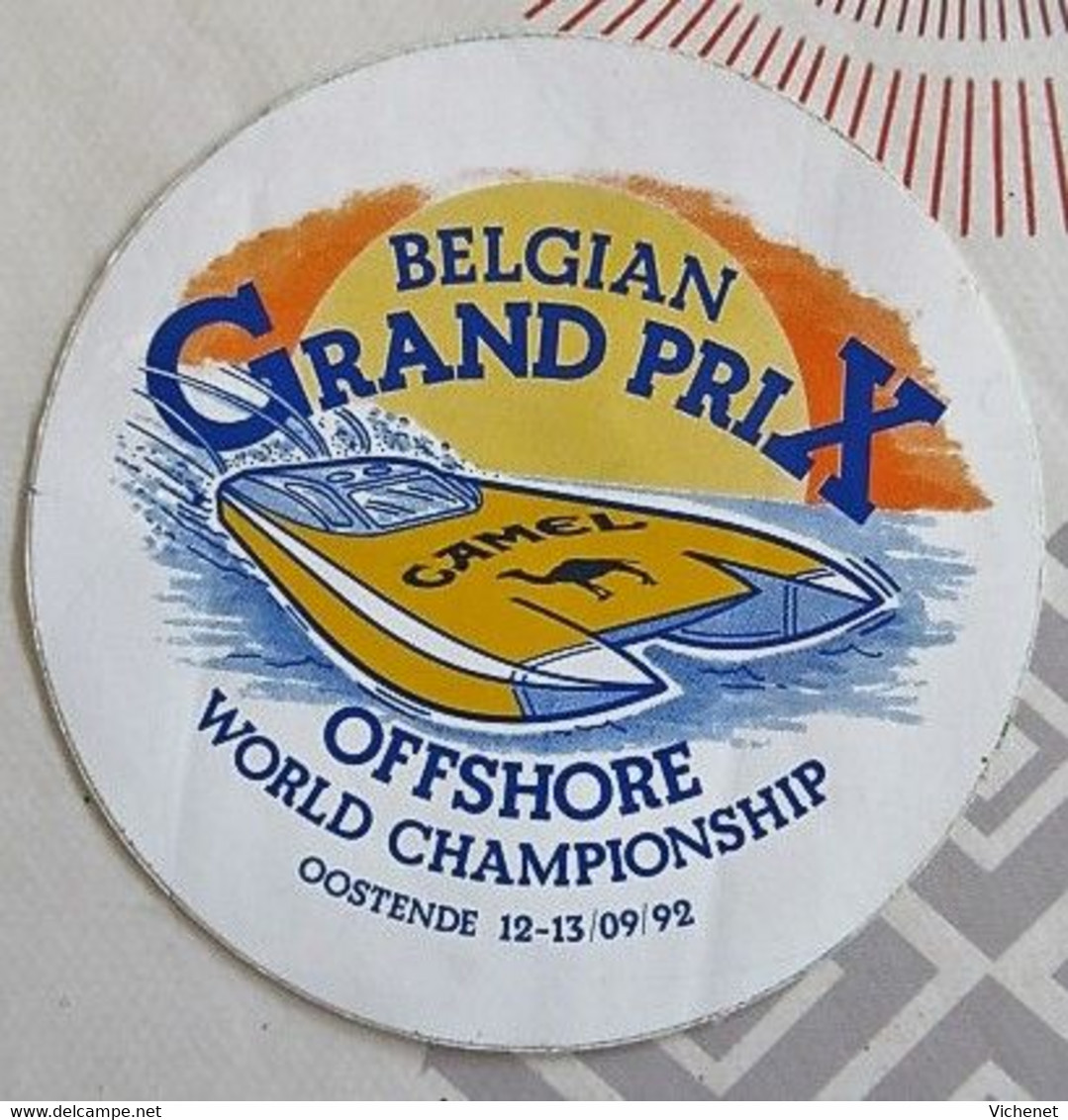 CAMEL - Belgium Grand Prix - Offshore World Championship - Oostende 12-13 / 09 / 92 - Objets Publicitaires