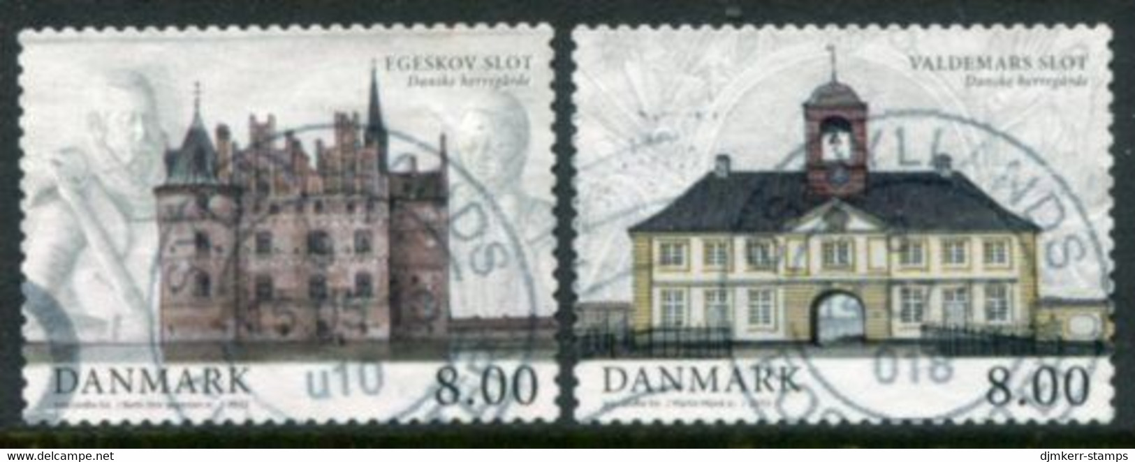 DENMARK 2013 Manor Houses II Used.  Michel 1735-36 - Used Stamps