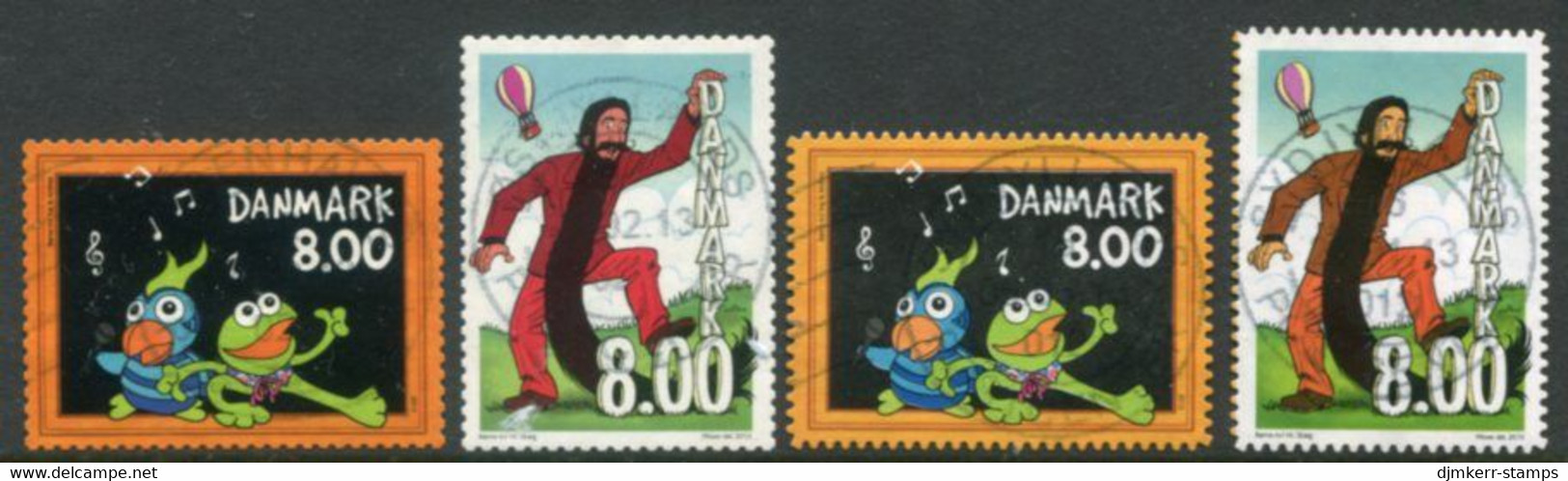 DENMARK 2013 Children's Television With Both Perforations Used.  Michel 1733-34A+C - Usati