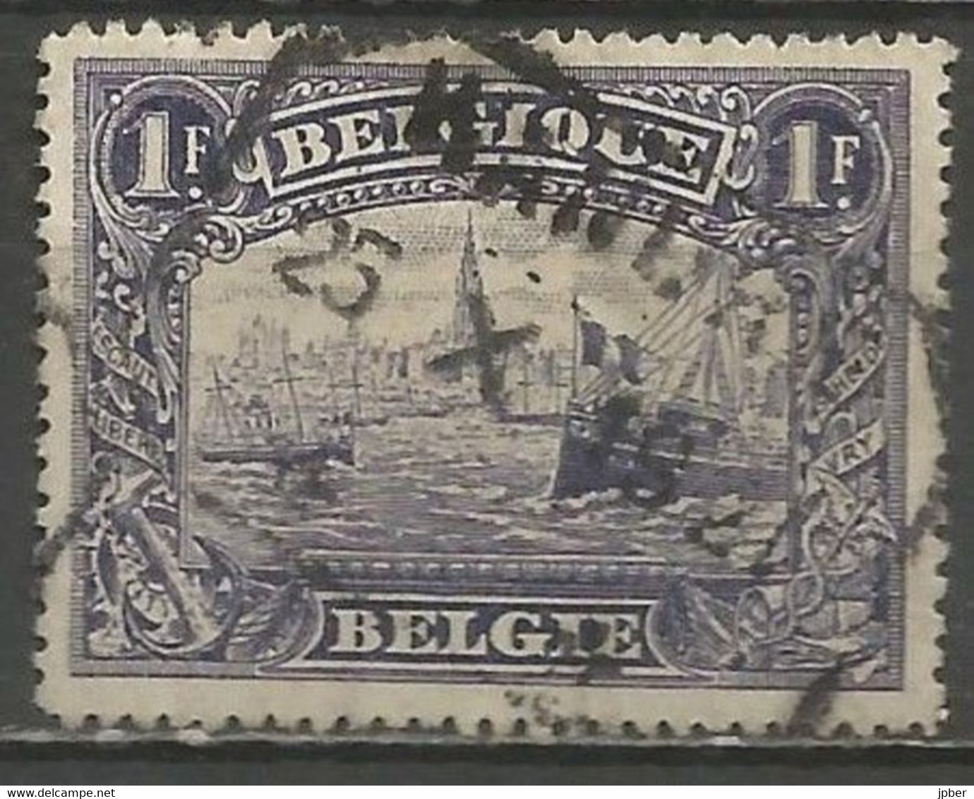 Belgique - Emission 1915 - N°145 Oblitération WANDRE - 1915-1920 Albert I.