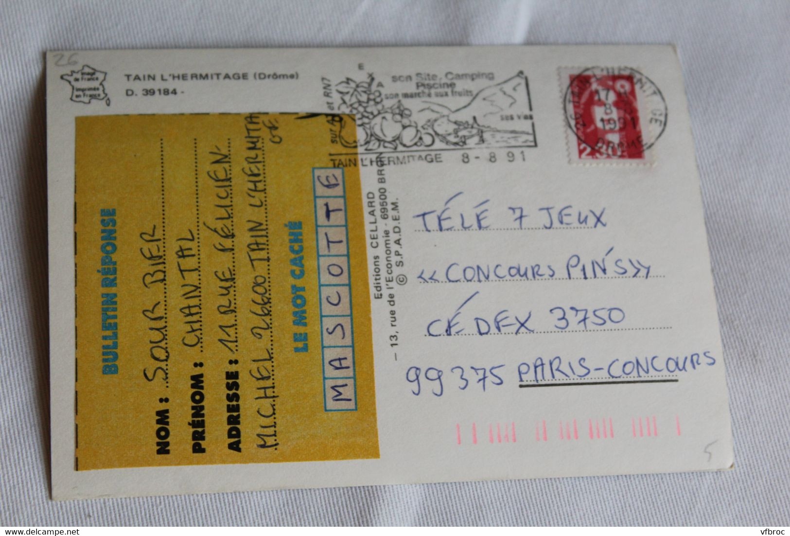 Cpm 1991, Tain L'Hermitage, Drôme 26 - Otros & Sin Clasificación