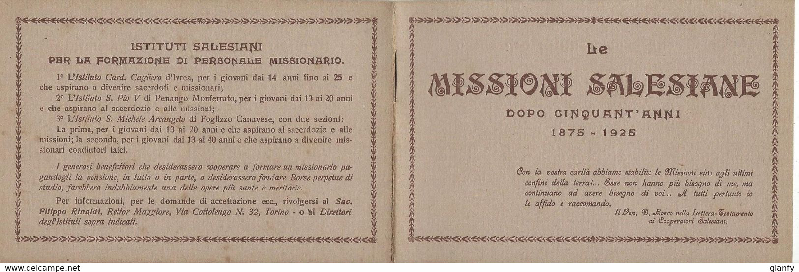 LE MISSIONI SALESIANE DOPO 50 ANNI 1875-1925 - Godsdienst
