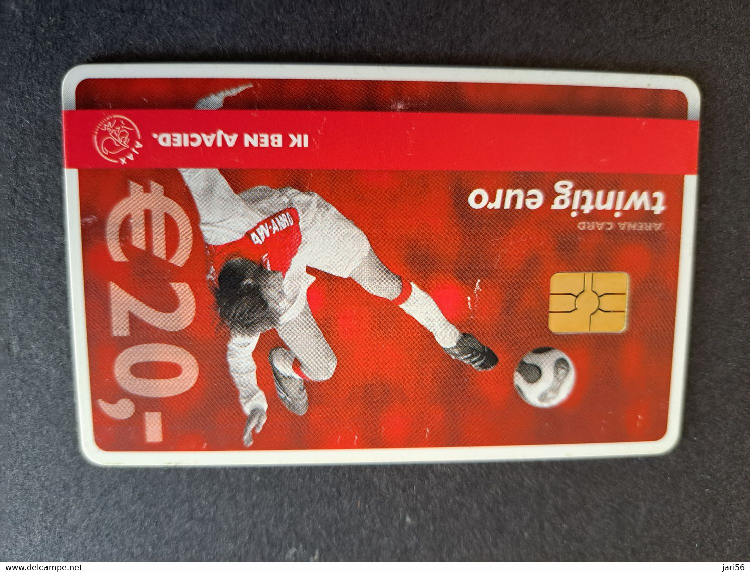 NETHERLANDS  ARENA CARD FOOTBAL/SOCCER  AJAX AMSTERDAM  HUNTELAAR  €20,- USED CARD  ** 10370** - Publiques