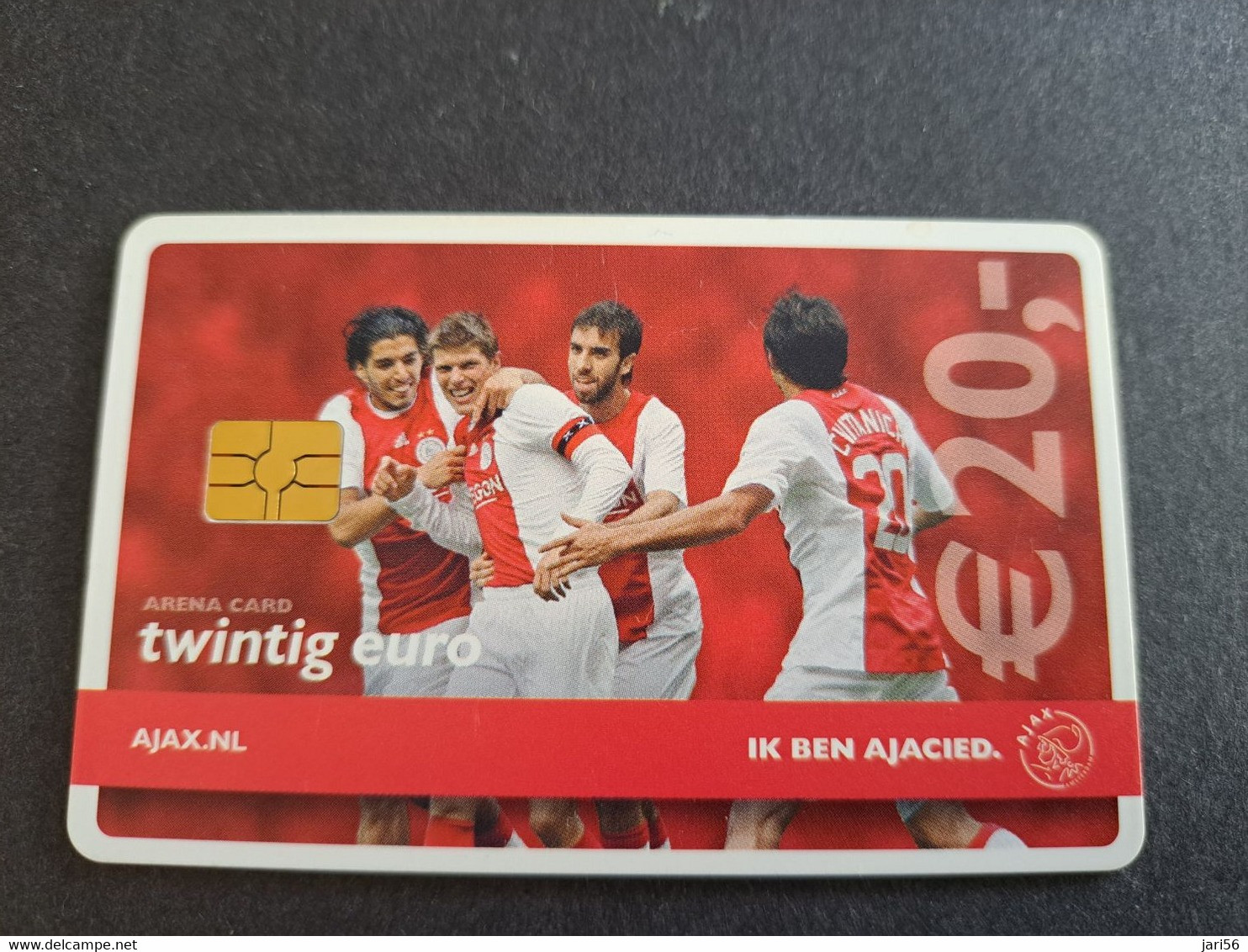 NETHERLANDS  ARENA CARD FOOTBAL/SOCCER  AJAX AMSTERDAM  HUNTELAAR/SUAREZ   €20,- USED CARD  ** 10371** - Publiques