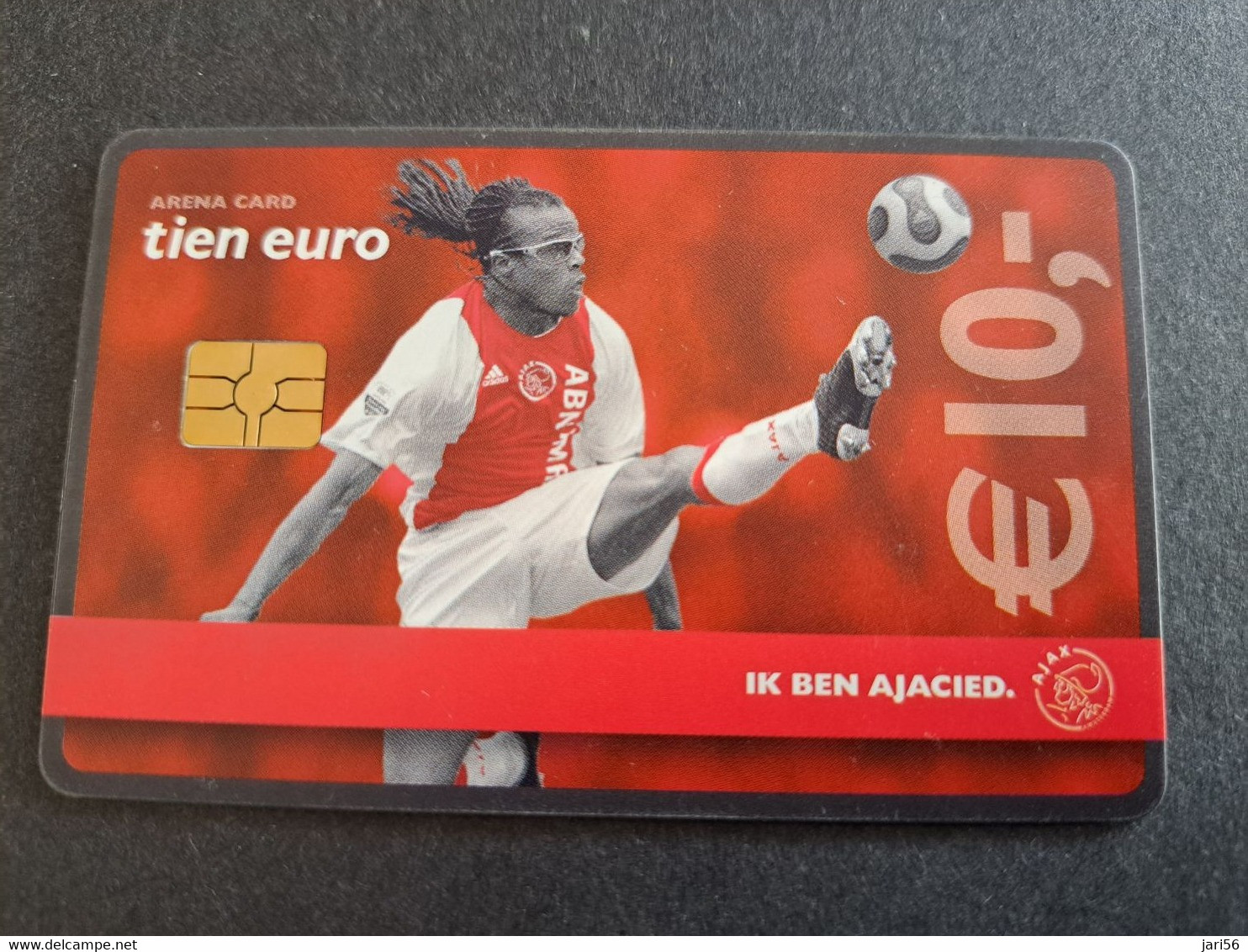 NETHERLANDS  ARENA CARD FOOTBAL/SOCCER  AJAX AMSTERDAM   EDGAR DAVIDS   €10,- USED CARD  ** 10373** - Publiques