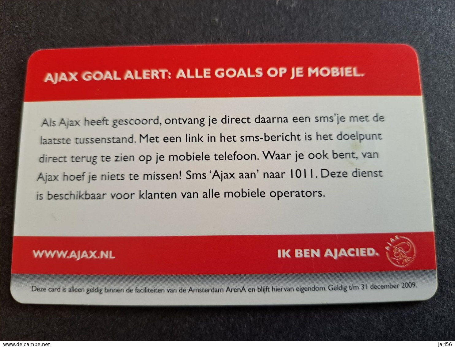 NETHERLANDS  ARENA CARD FOOTBAL/SOCCER  AJAX AMSTERDAM   EDGAR DAVIDS   €10,- USED CARD  ** 10373** - Publiques
