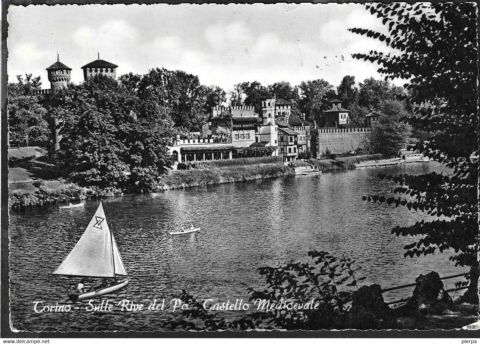 TORINO - SULLE RIVE DEL PO - VIAGGIATA 1962 - Fiume Po