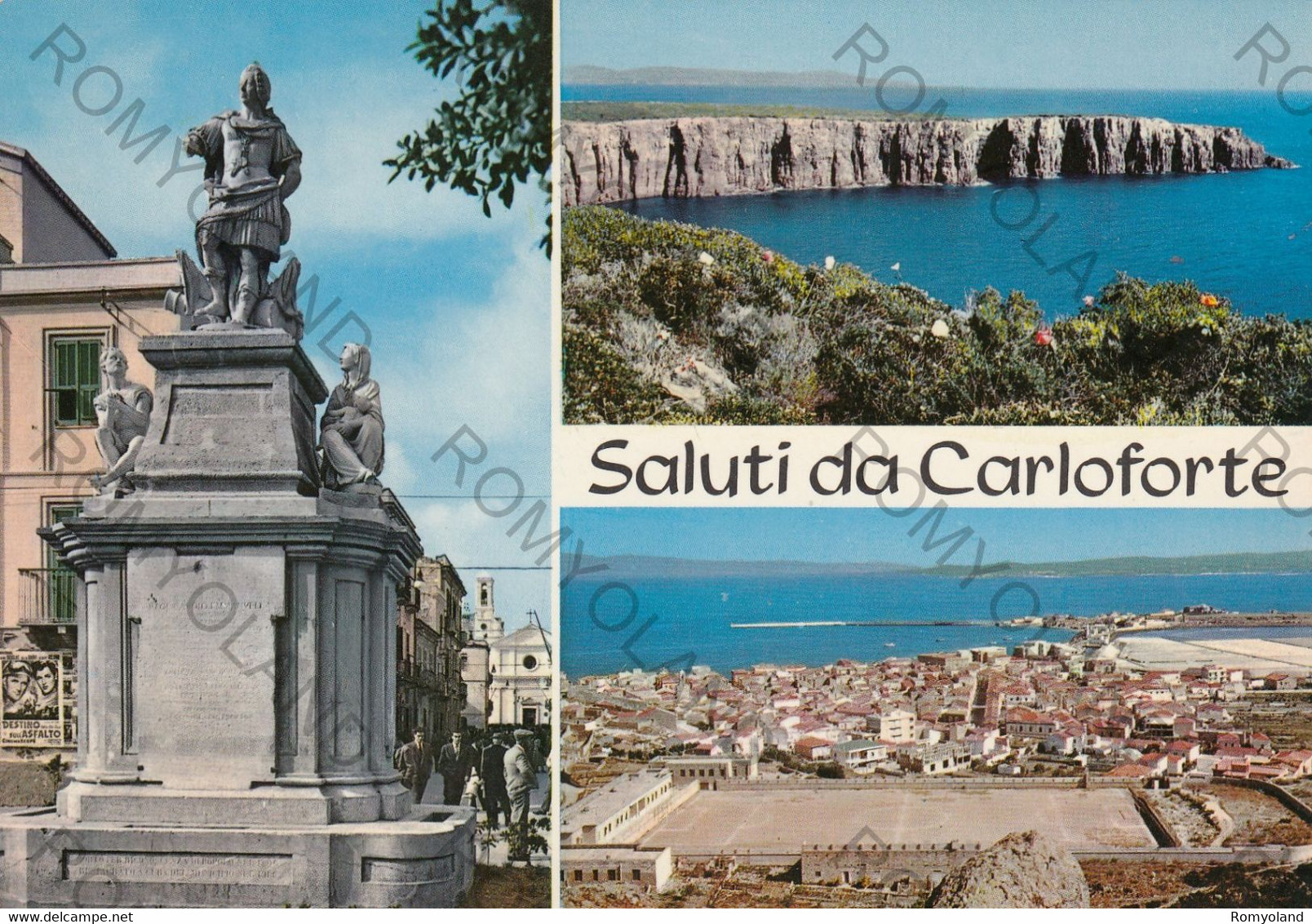 CARTOLINA  CARLOFORTE,CARBONIA-IGLESIAS,SALUTI,BELLA ITALIA,STORIA,CULTURA,RELIGIONE,MEMORIA,IMPERO,NON VIAGGIATA 1983 - Carbonia