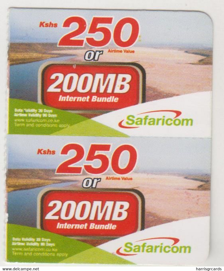 KENYA - Airtime 500 (Half Size), Safaricom Card , Expiry Date:01/04/2016, Used - Kenya