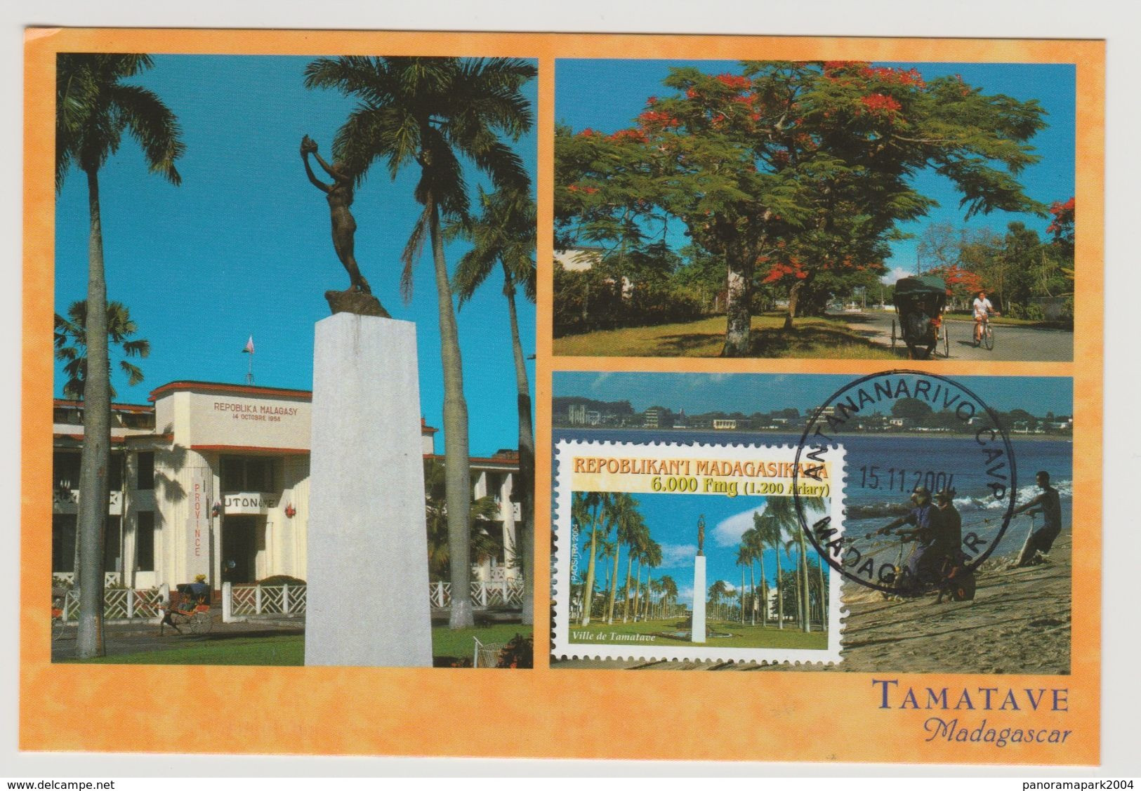 Madagascar Madagaskar 2004 Mi. 2623 Carte Maximum Card Ville De Tamatave City - Madagascar (1960-...)