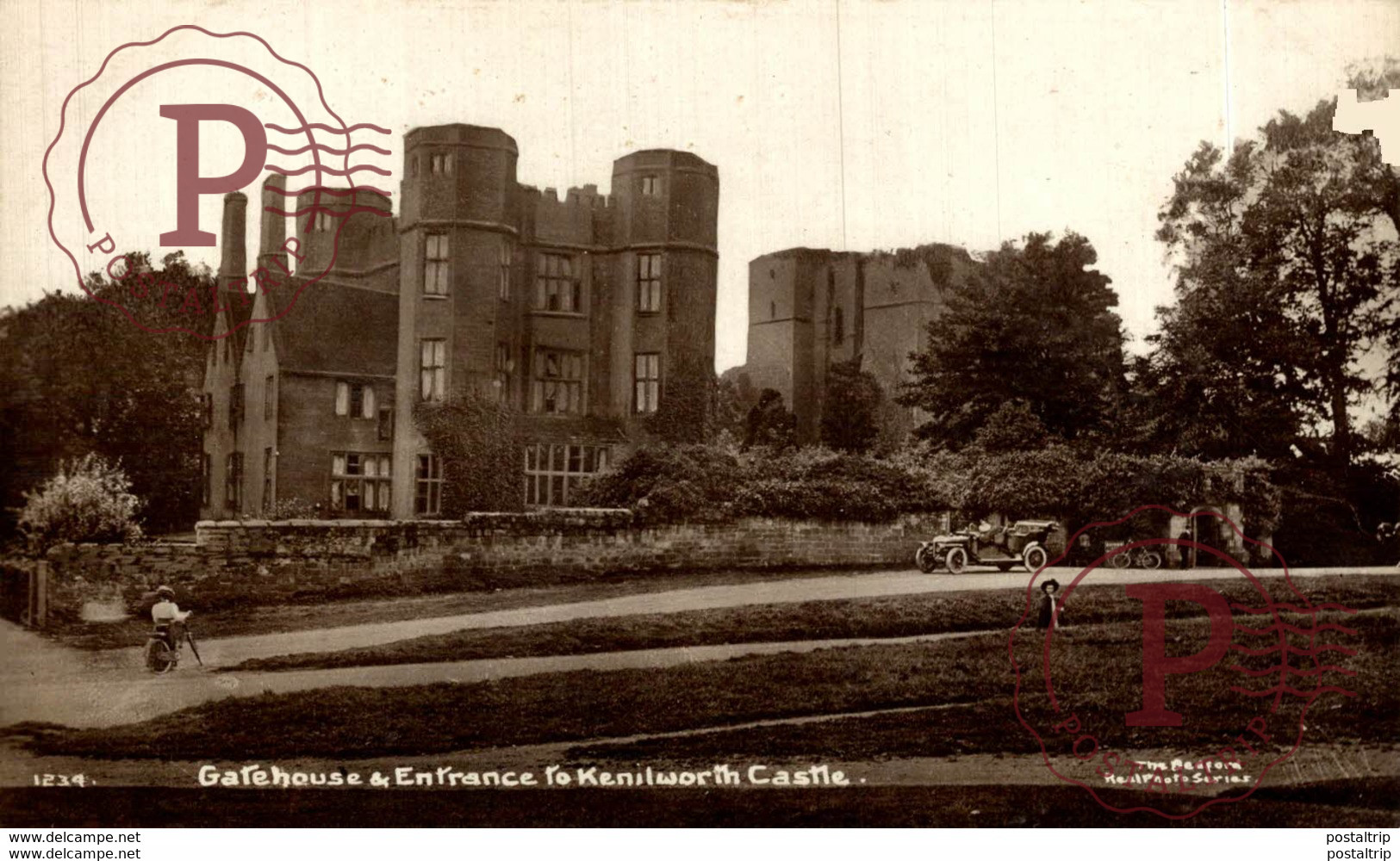 Kenilworth Castle, Gatehouse & Entrance. Real Photo.  Reino Unido // U.K. - Warwick