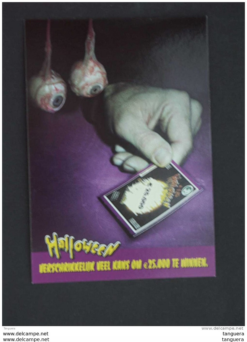 Carte Kaart Boomerang Belgique Belgie Halloween Nationale Loterij Loterie - Halloween