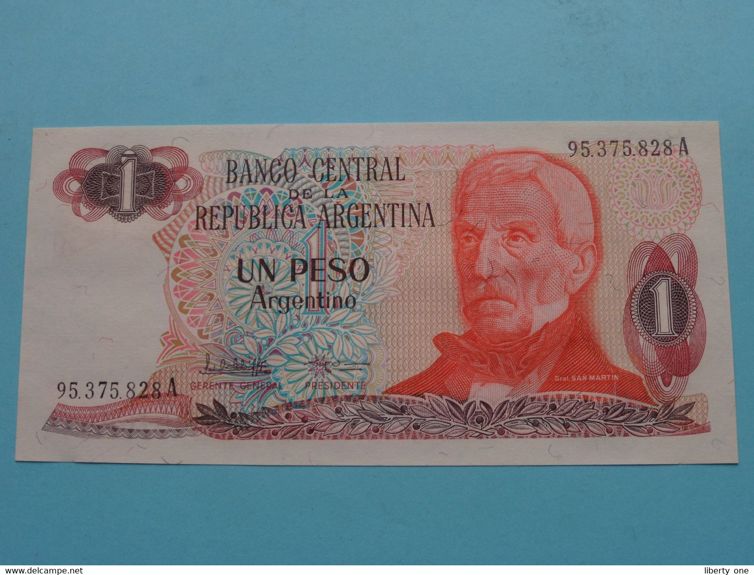 1 PESO Un ( 95.375.828A ) Banco Central De La Republica Argentina ( Voir / See > Scans ) UNC ! - Argentinië