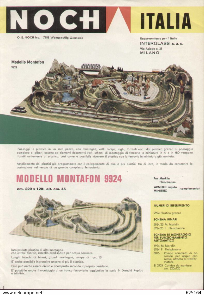 Catalogue NOCH ITALIA 1968/69 - Modello MONTAFON 9924 Ed Altri - HO - N - En Italien - Sin Clasificación