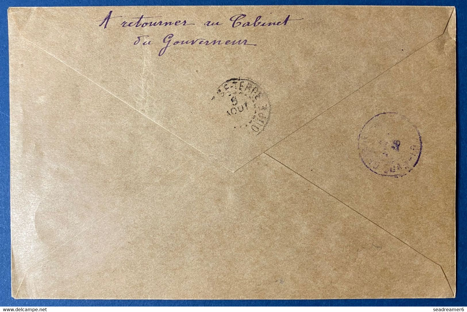 Colonies Francaises Guadeloupe Lettre N° 70 1ere Liaison Aérienne Guadeloupe Les Saintes Par Hydravion Special Rare ! - Lettres & Documents